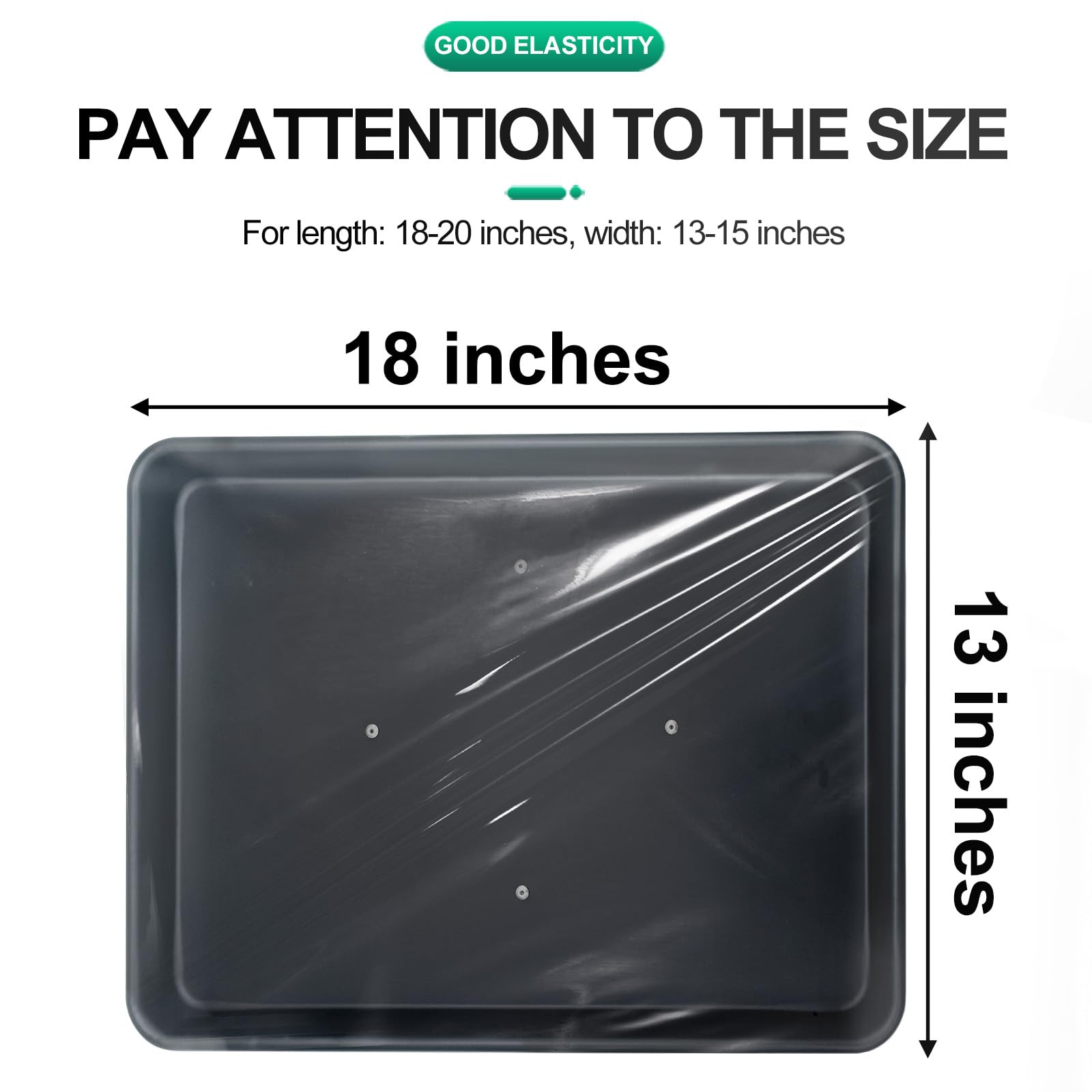 50 PCS Disposable Tattoo Tray Cover,Salon Tray Cover,Transparent Contraction Cover,Tattoo Table Station Cover,Tattoo Accessories,Salon Equipment.(Suitable for 18*13 Inch Trays)(Transparently)