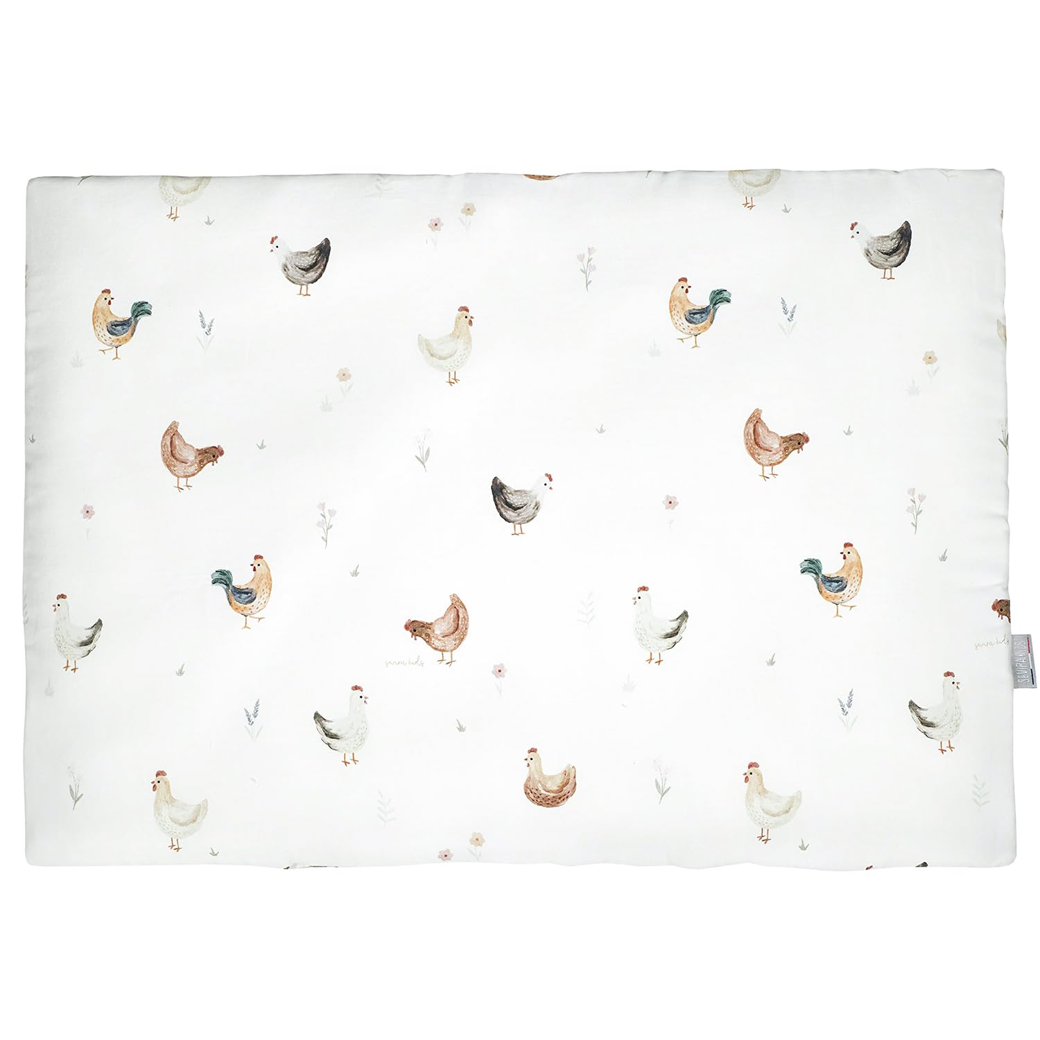 Oreiller plat anti-transpiration en satin de coton Gallina 60x40