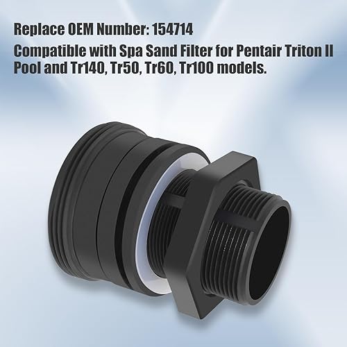 Miniatura 7 de 154714 Kit de repuesto de mamparo de 2 pulgadas compatible con filtro de arena Pentair Triton II para piscina y spa