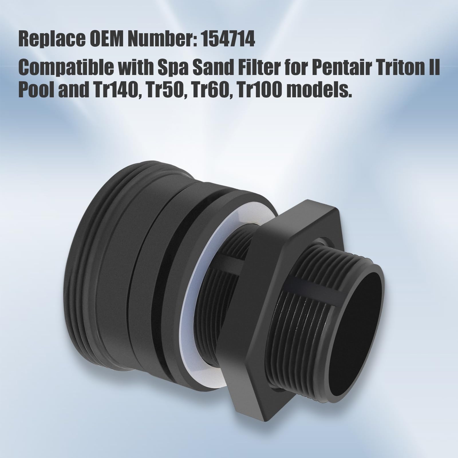 154714 - Kit de repuesto de mamparo de 2 pulgadas compatible con filtro de arena Pentair Triton II para piscina y spa, paquete de 2
