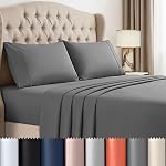 Beddora Queen Size 4 Piece Bed Sheet Set - Comfy Breathable & Cooling Sheets - Hotel Luxury Bed Sheets for Women & Men - Deep Pockets, Easy-Fit, Extra Soft & Wrinkle Free Sheets - Oeko-Tex White
