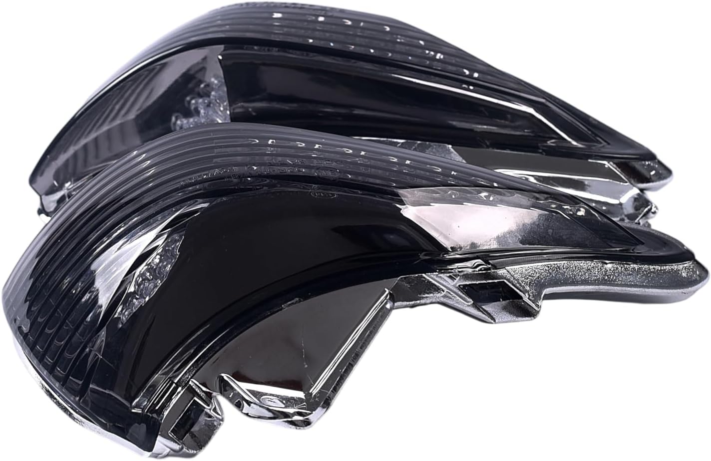 TOPZONE Front Turn Signal Idicator Blinker Light Lamp+ LED Bulbs Fit for Kawasaki 2009-2010-2011 EX650 ER-6F/ Ninja 650/ ER-6N; 2011-2012-2013 EX400 Ninja 400R/ ER400 ER-4N; (Smoke)
