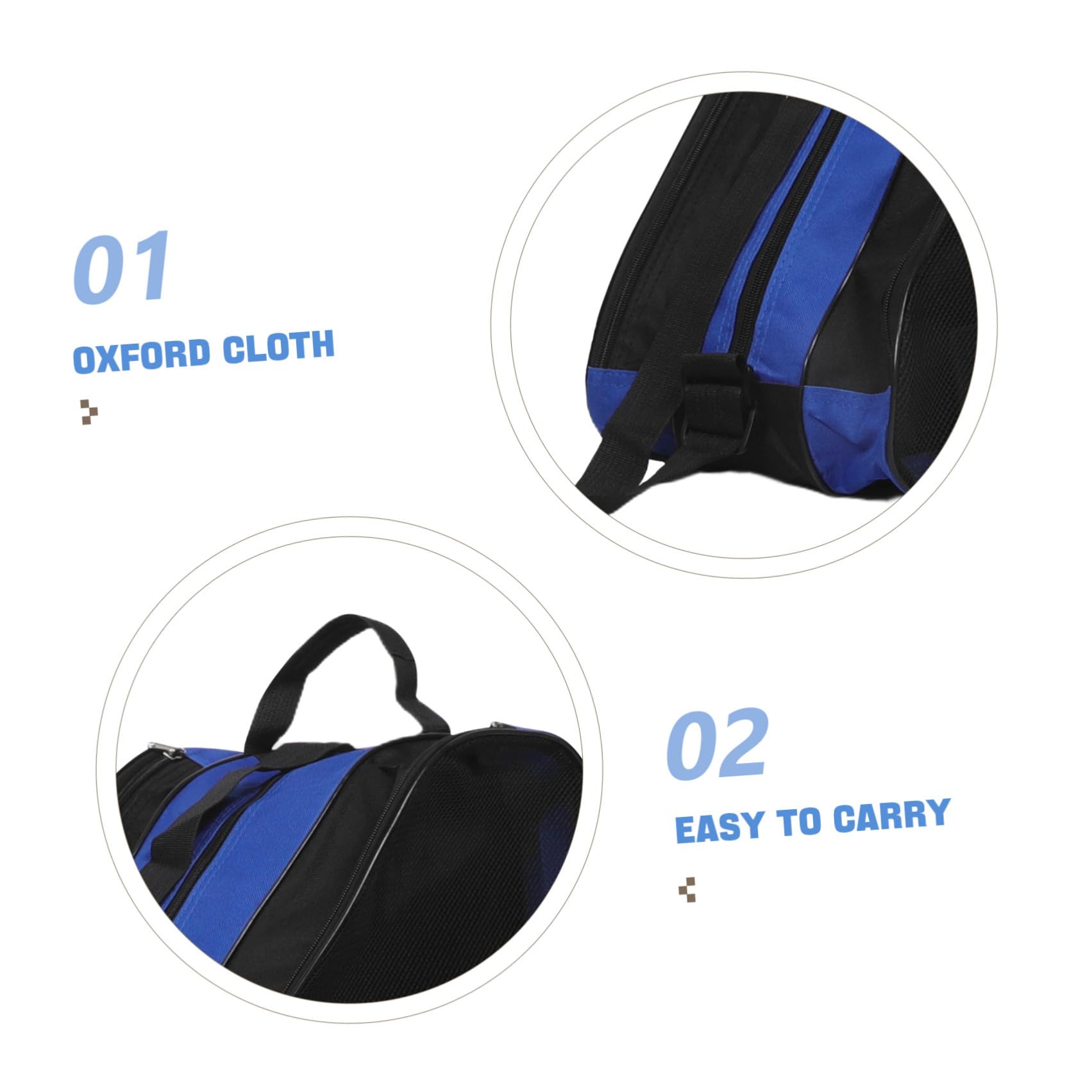 SEWACC 2 Piezas Bolsa para Patines de Ruedas Compartimentos Organizadores y Correa Ajustable, Tela Oxford Resistente al Agua para Patinaje al Aire Libre