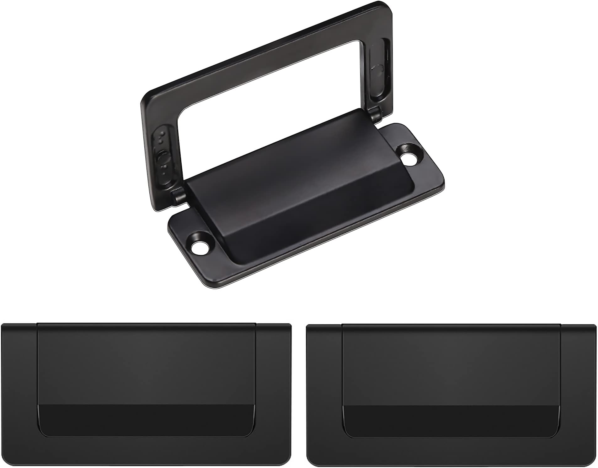 Common Metal pulls 3PCS Drawer Handle Pull,Hidden Furniture Handle,Cabinet Door Pull Ring Handles 2.9" with Screws for Kitchen, Living Room