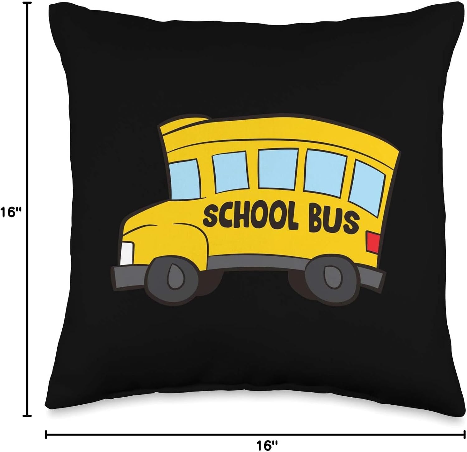 School Bus Driver Funny Kids School Bus Throw Pillow