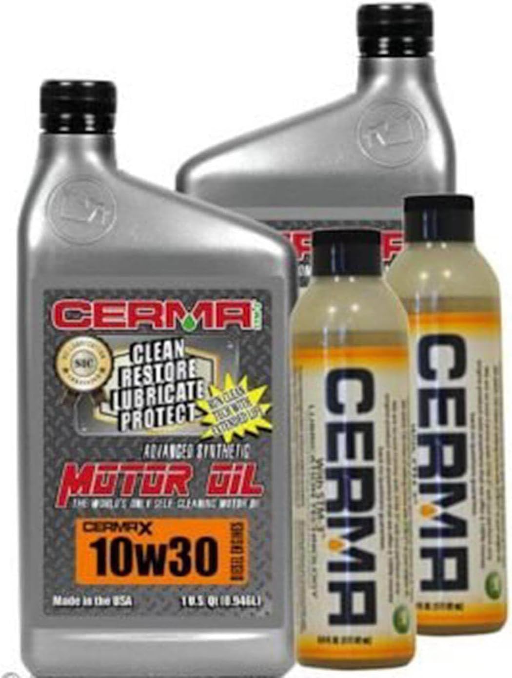 Cermax Diesel Ceramic Synthetic Oil Value Package for Semi Truck Engines 13 Gallons 10w30 Diesel Value Package