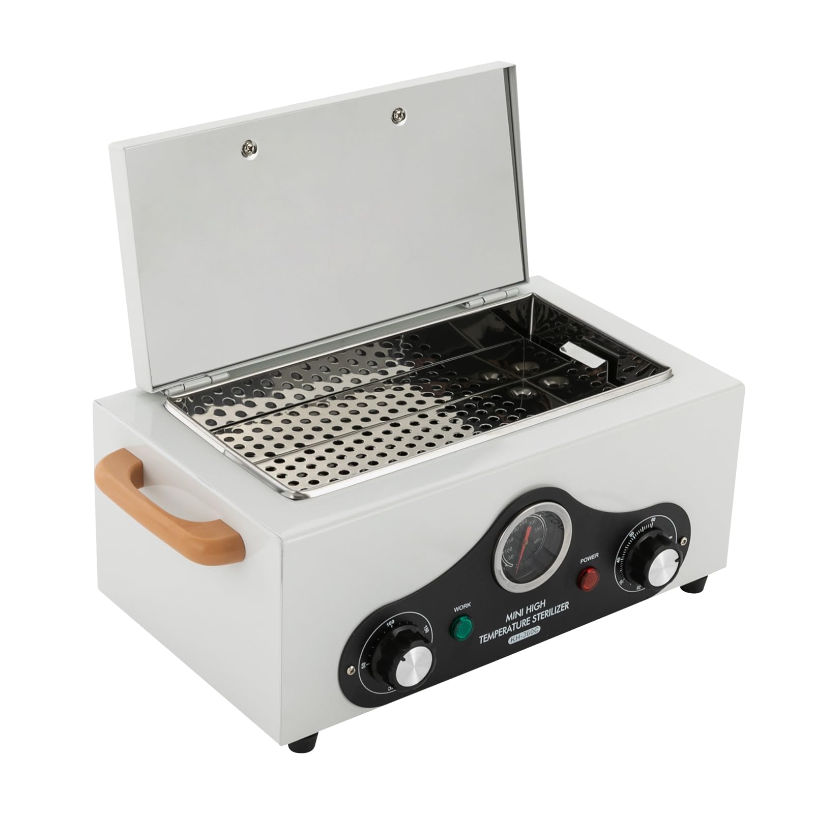 Hochtemperatur-Sterilisator,220V-240V 300W Sterilisator für Nagelwerkzeuge 60-220℃ für Kosmetikwerkzeuge,Friseurwerkzeuge,Schönheitssalon 36X20X17CM
