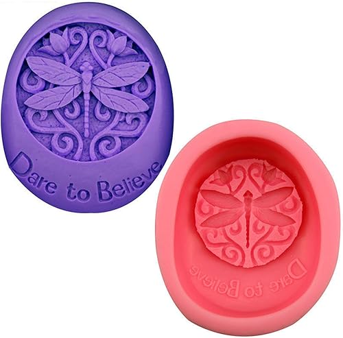 Molde de silicona para jabón de libélula Fondant Molde de caramelo de chocolate para hornear cocinar pasteles Herramientas de decoración de moldes