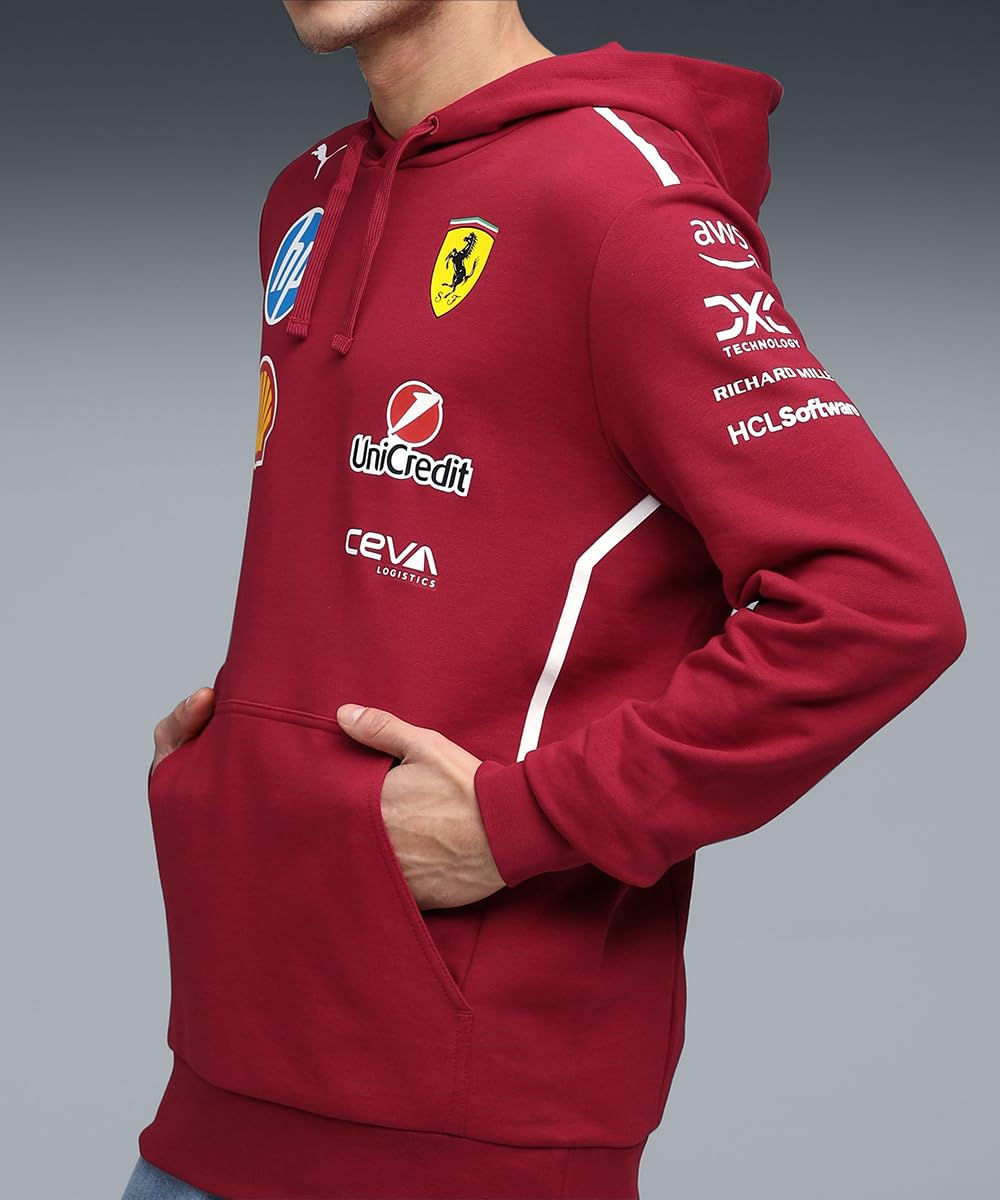 PUMA Scuderia Ferrari F1 Sudadera del Equipo 2025 - Rojo - Talla
