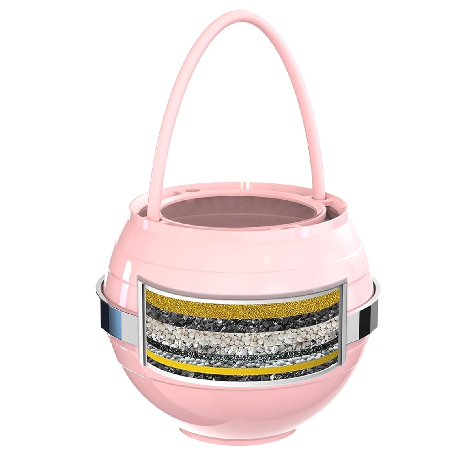 Bath Filter for Tub - Kinder Water Filter for Bathtub, Hard Water Softener to Remove Lead,Chlorine and Fluoride, Improve Skin, Hair and Nails Condition,Pink