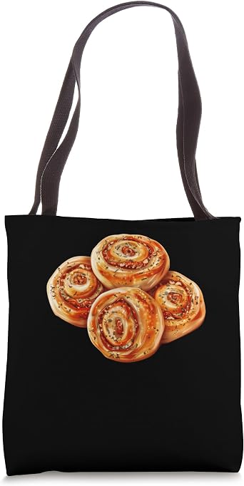 Pizza Rolls With A Vintage Look Tote Bag