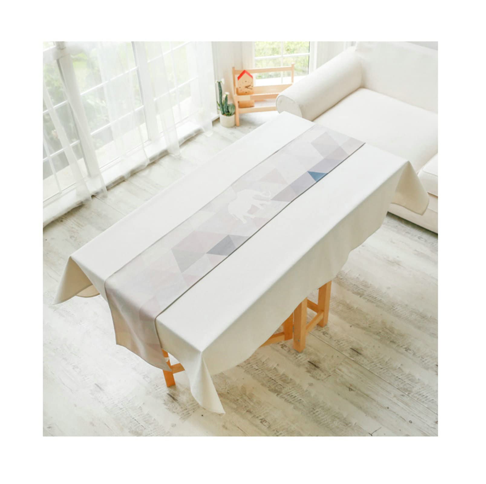 Chemin de table de Noël 32x230 cm décoration de table longue polyester - 4