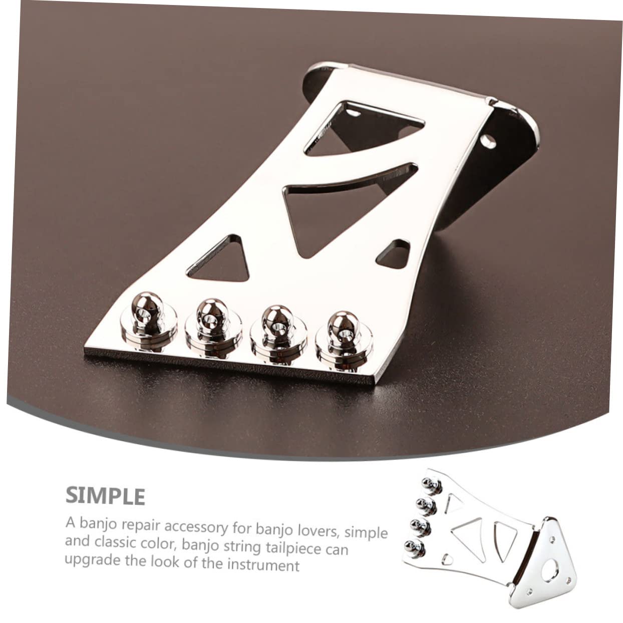 VICASKY 3stücke Banjo Saitenhalter Saitiger Verstellbarer Tailpiece Für Banjo Langlebiges Und Leichtes Zubehör Zur Verbesserung Von Und Sustain Installieren Für Musiker