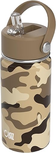 OISIZ Botella de agua 14oz vintage verde