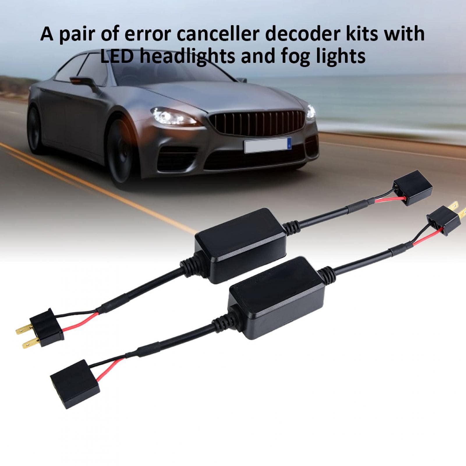 KIMISS h7 led canbusled canbus adaptateur 55w fil, canbus led h7osram h7h7 adaptercanbus h7 adaptateur 55w LED ampoule décodeur filtre annulation de défaut annulation d'erreur