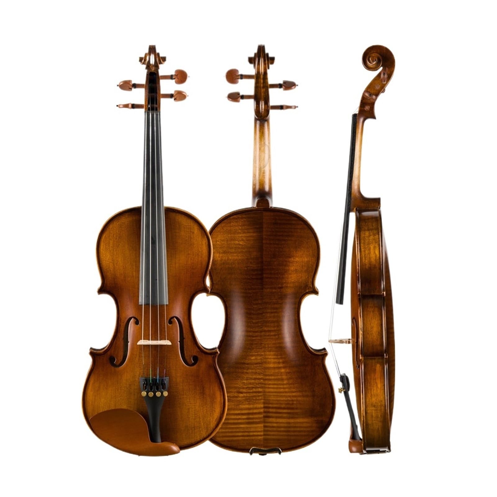Violín 3/4 Profesional Para Adultos Hecho A Mano Instrumento De Violín(Matte,1/8)