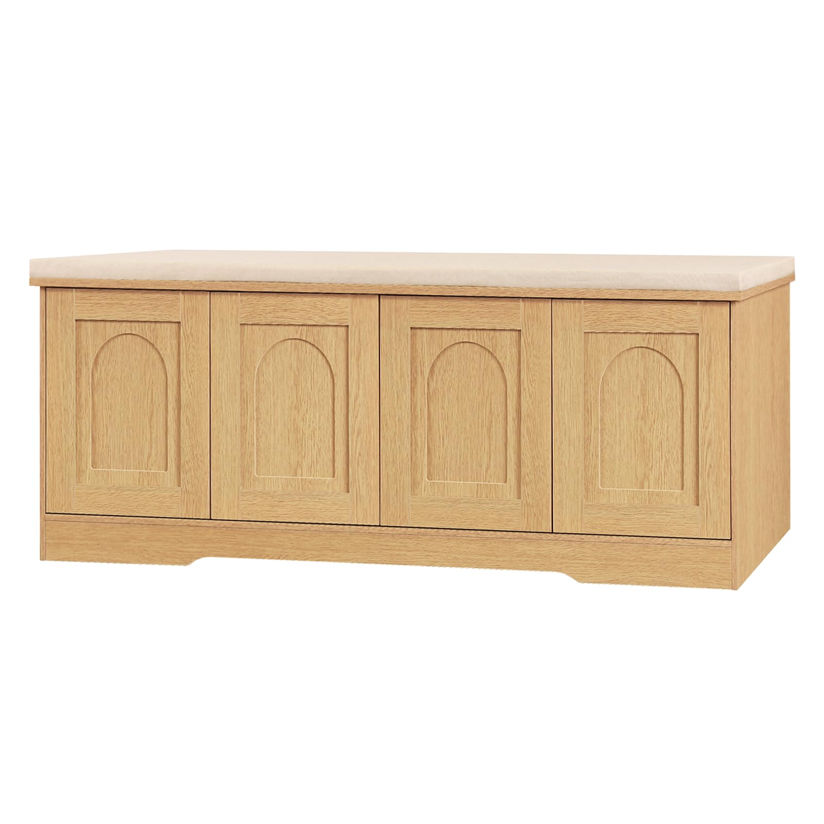 DINZI LVJ Storage Bench with Cushion in Natural