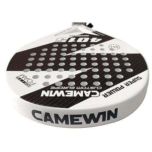 Kit 2 Raquetes Padel Profissional de Fibra de Carbono 3K 4015 (Branco)