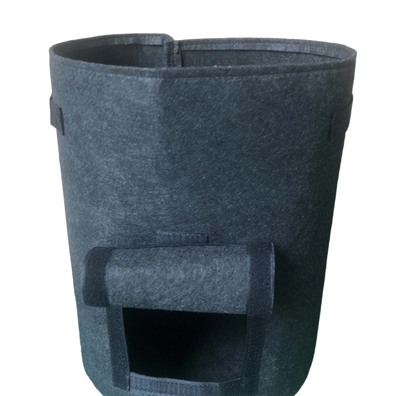 Flowerpot Fabric Grow with Handles And Side Hook And Loop Opening Container Reinforced Stitching Circulation Flowerpot for