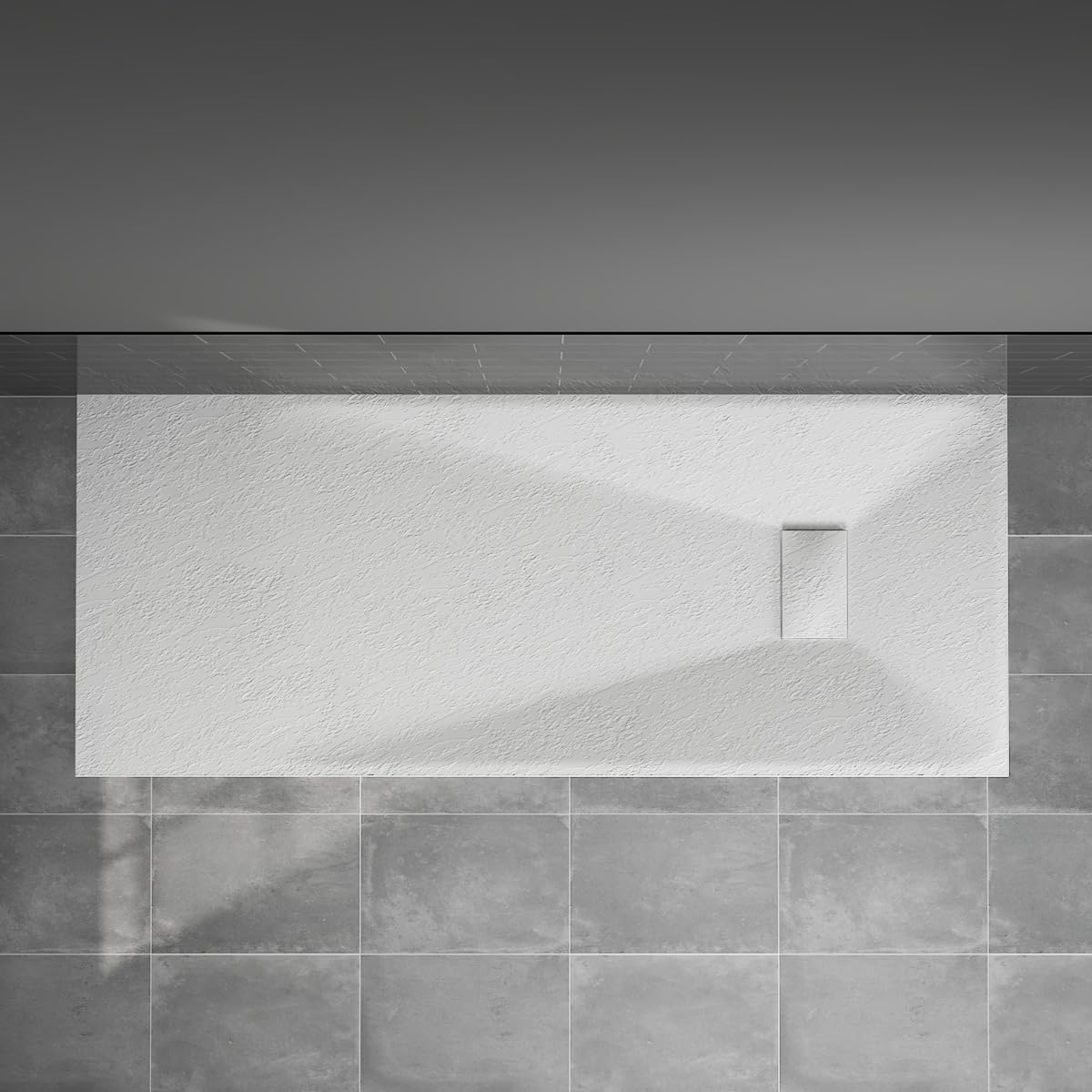 Blümme Rectangle Shower Tray 1800x700mm SMC Flat Shower Base White