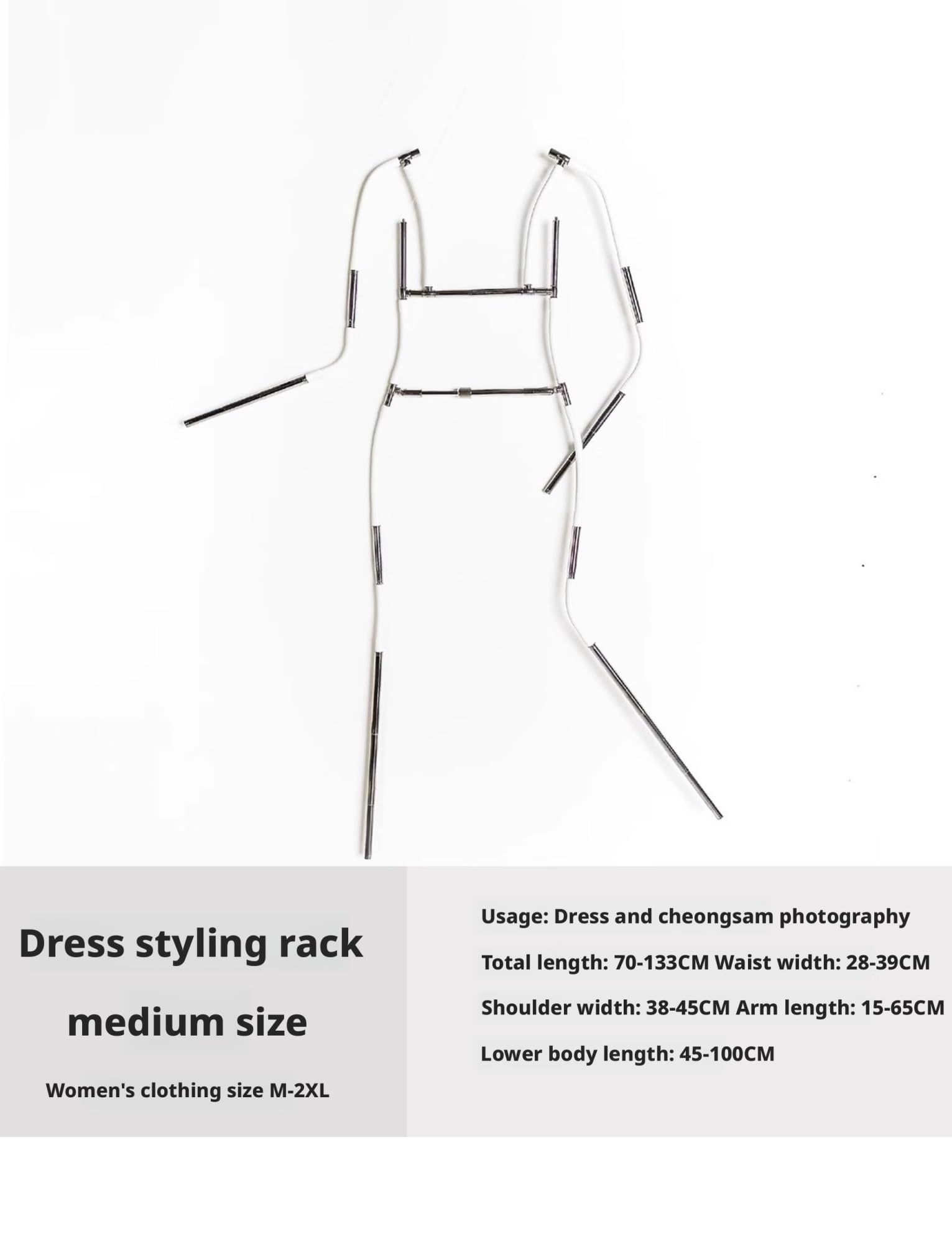 Cintre Mannequin Ajustable - Cintre Invisible pour vêtements, Jupes et présentoirs (Taille Maman) - Idéal pour Les défilés de Mode et la Photographie