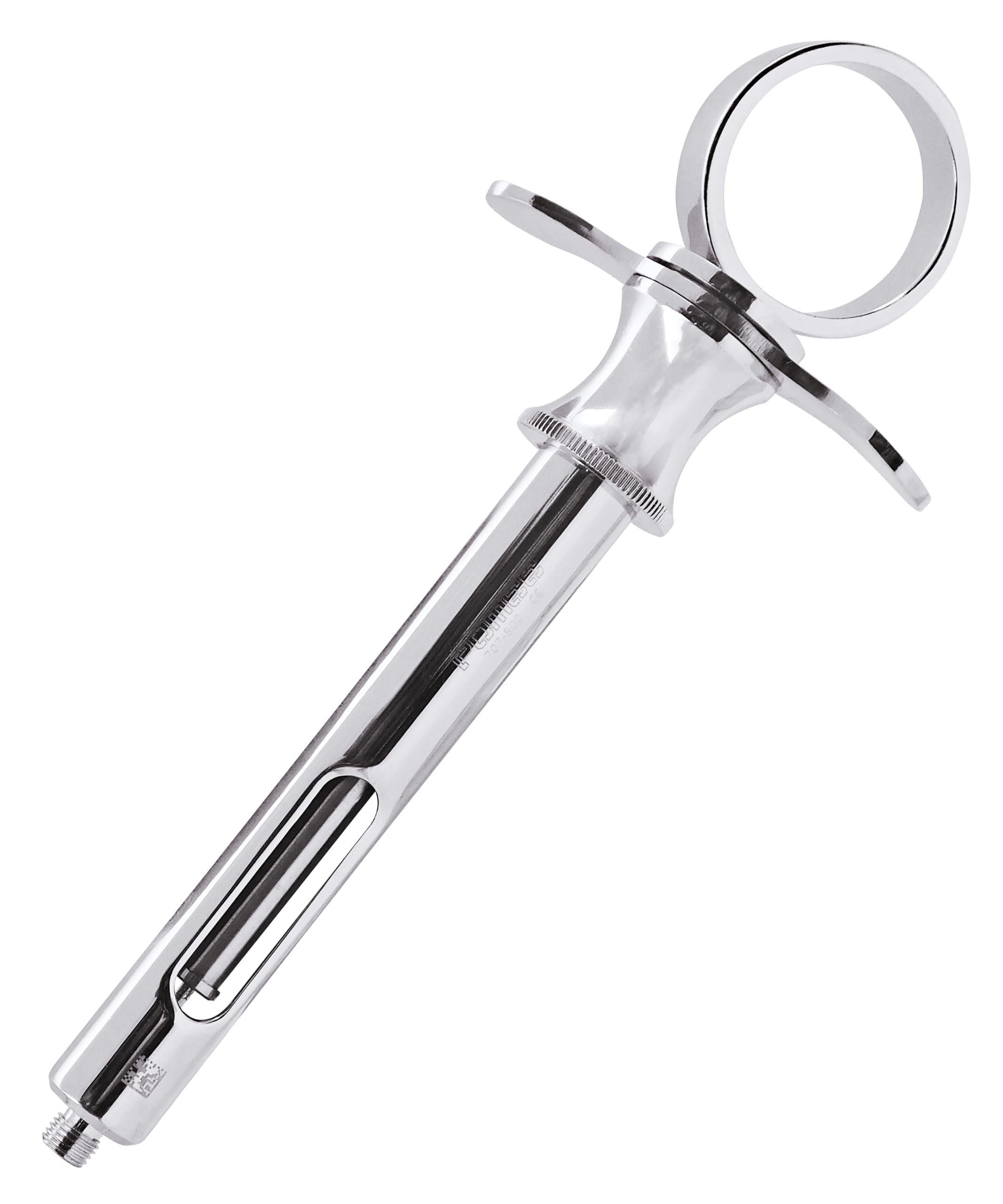 Professional Dental Aspirating Syringe, Cook-Waite Type 1.8 mL, Reusable Stainless Steel, Autoclavable, Pomee USA 707-800