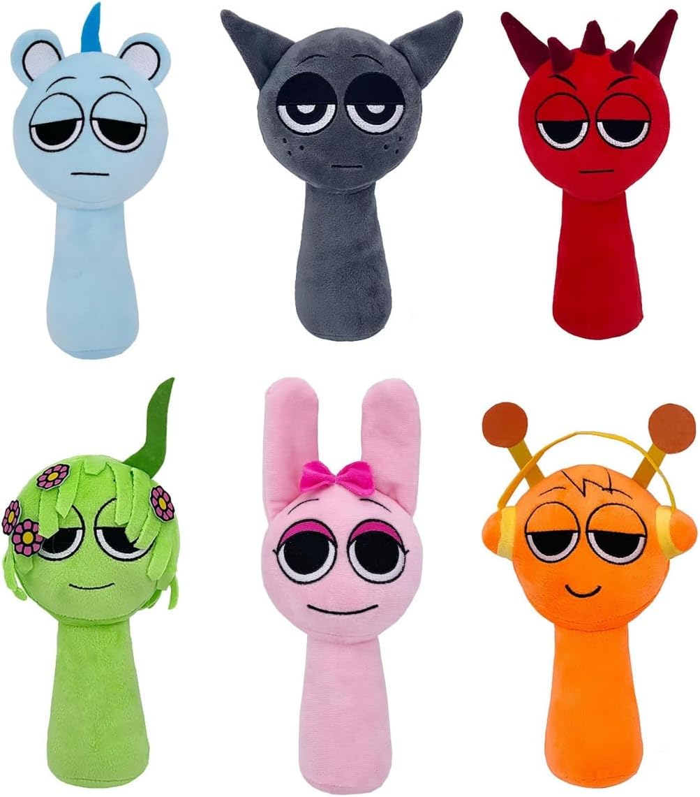 SPR Plush Toys SPR Game Plushies SPR Plushes Soft and Funs Stuffed Toys Dolls for Fans and Friends Birthday for Girls Boys (B-8pcs)