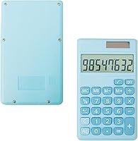 Vista 4 de Basic Standard Calculators Small Digital Desktop Calculator with 8-Digit LCD Display, Battery Solar Power Smart Calculator Children's School Adult
