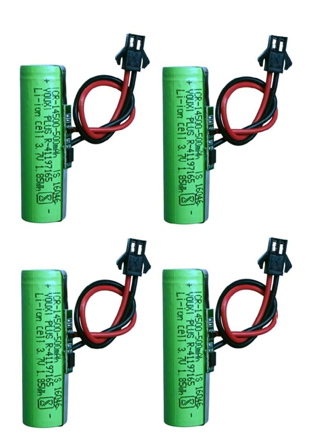 Toy Battery Pack 3.7 Volt 500 mAh RC Toy Car Battery SM-2P Plug for Remote Control Cars, Trucks, Stunt Vehicles, Stunt Car, Rechargeable Battery Pack with BMS Module Inbuilt (Pack-of-4)-image-45
