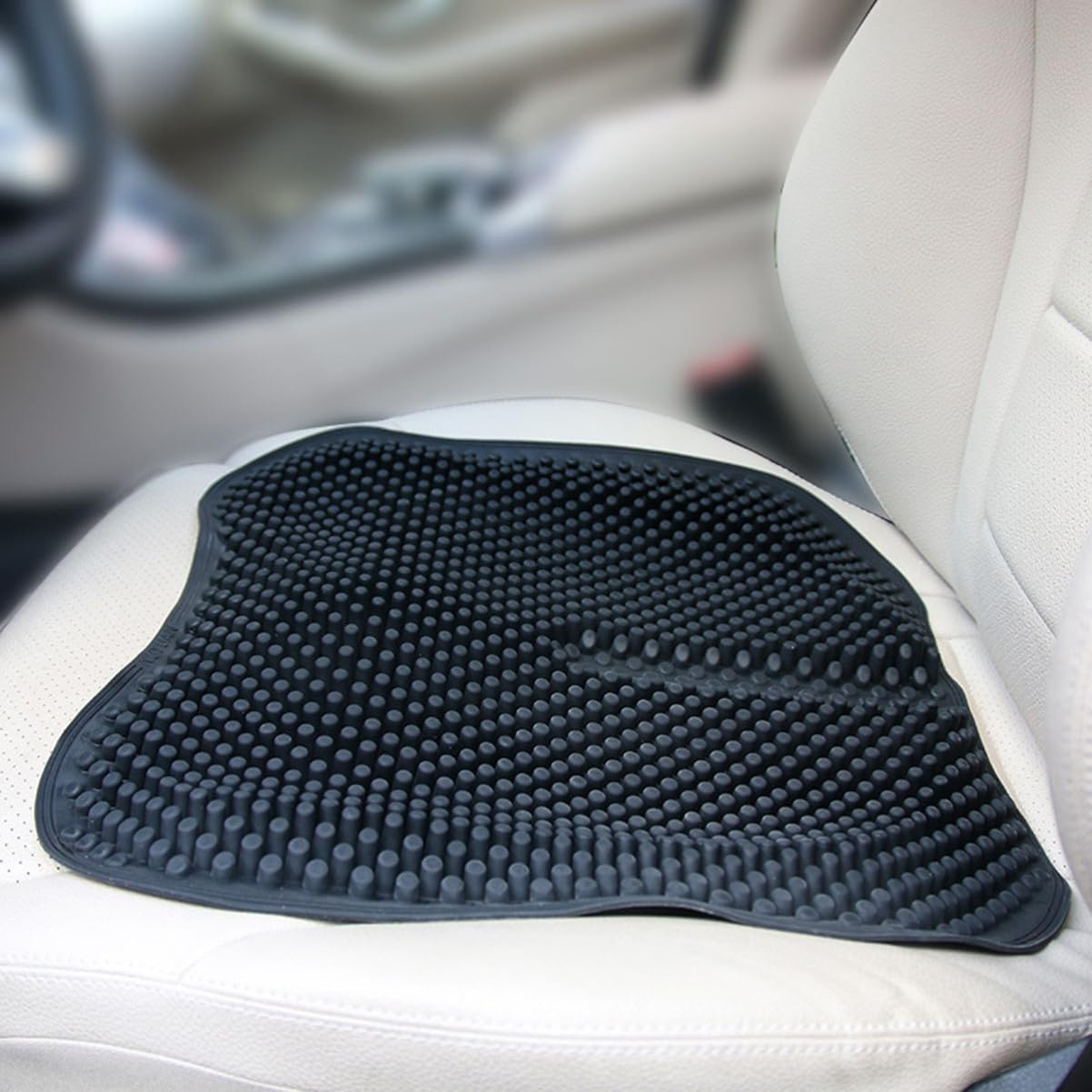 MAGICLULU Cuscino Comodo Silicone Auto Sedile Massaggiante Traspirante e in Nero Antiscivolo Colore Camion