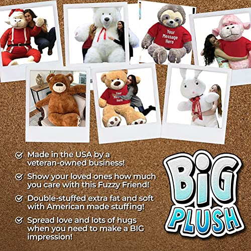 Big Plush Personalized His And Hers Names On Giant Love And Romance Teddy Bear 5 Feet Tall Soft Valentines Day Or Any Day Gift #TOP3