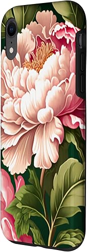Miniatura 20 de Funda para iPhone 11 Pro Max con diseño de flores de peonía rosa