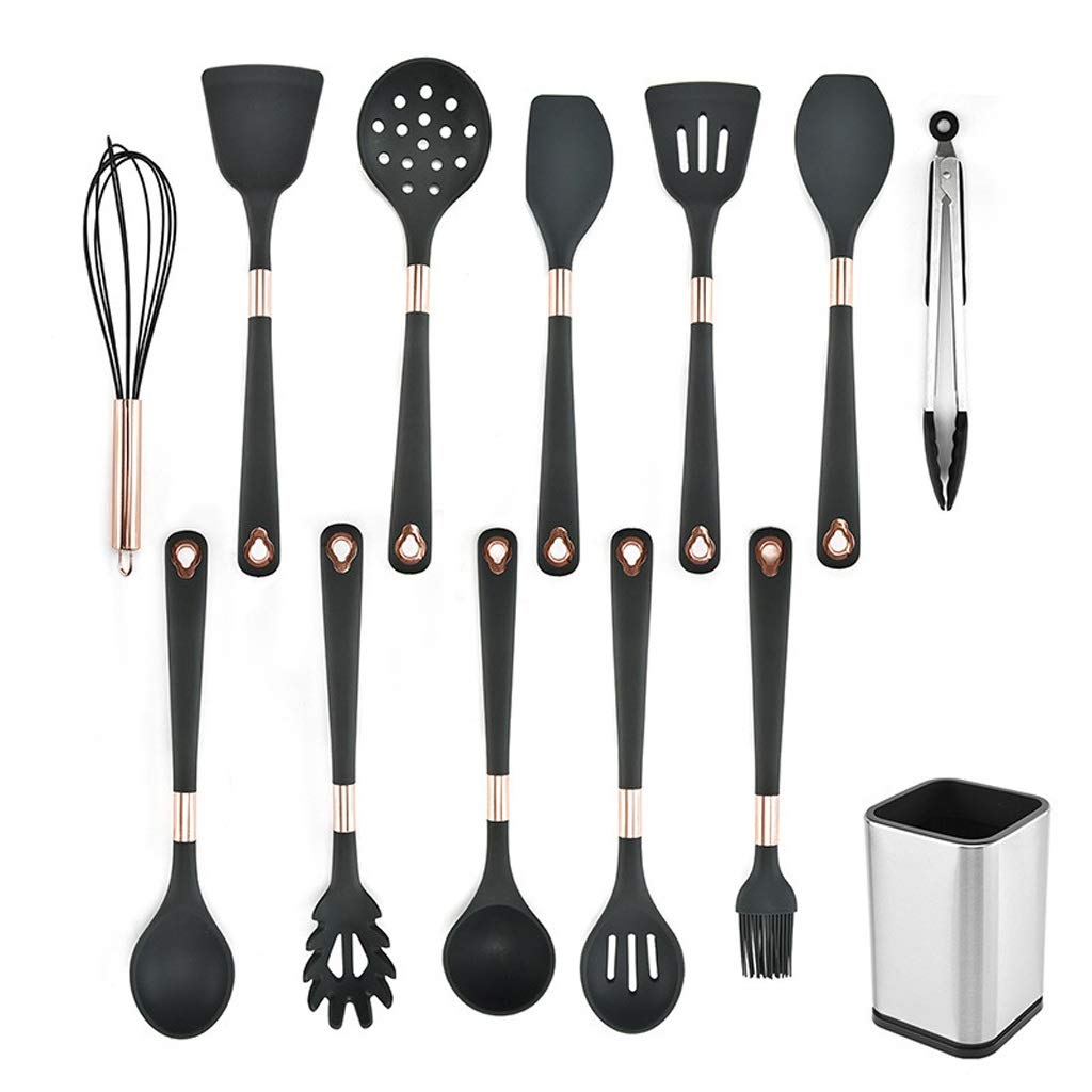 Utensilios de cocina antiadherentes, herramientas para hornear, espátula de silicona resistente al calor, utensilios de cocina, juego de accesorios