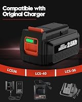 Bonadget LBXR36 36V 2.5Ah akkumulátor Black Decker szerszámokhoz 7