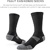 JOYNÉE 8 Pares Calcetines Casuales de Hombre, Deportivos de Caña Alta, Transpirables, con Amortiguación para Trabajo y Ejercicio 7