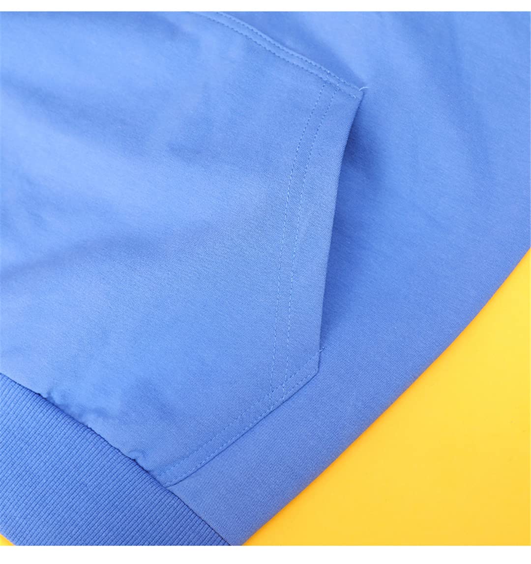 Damskie bluzy bawełniane swetry para solidne bluzy Harajuku na co dzień granatowy 3XL (75-85) kg