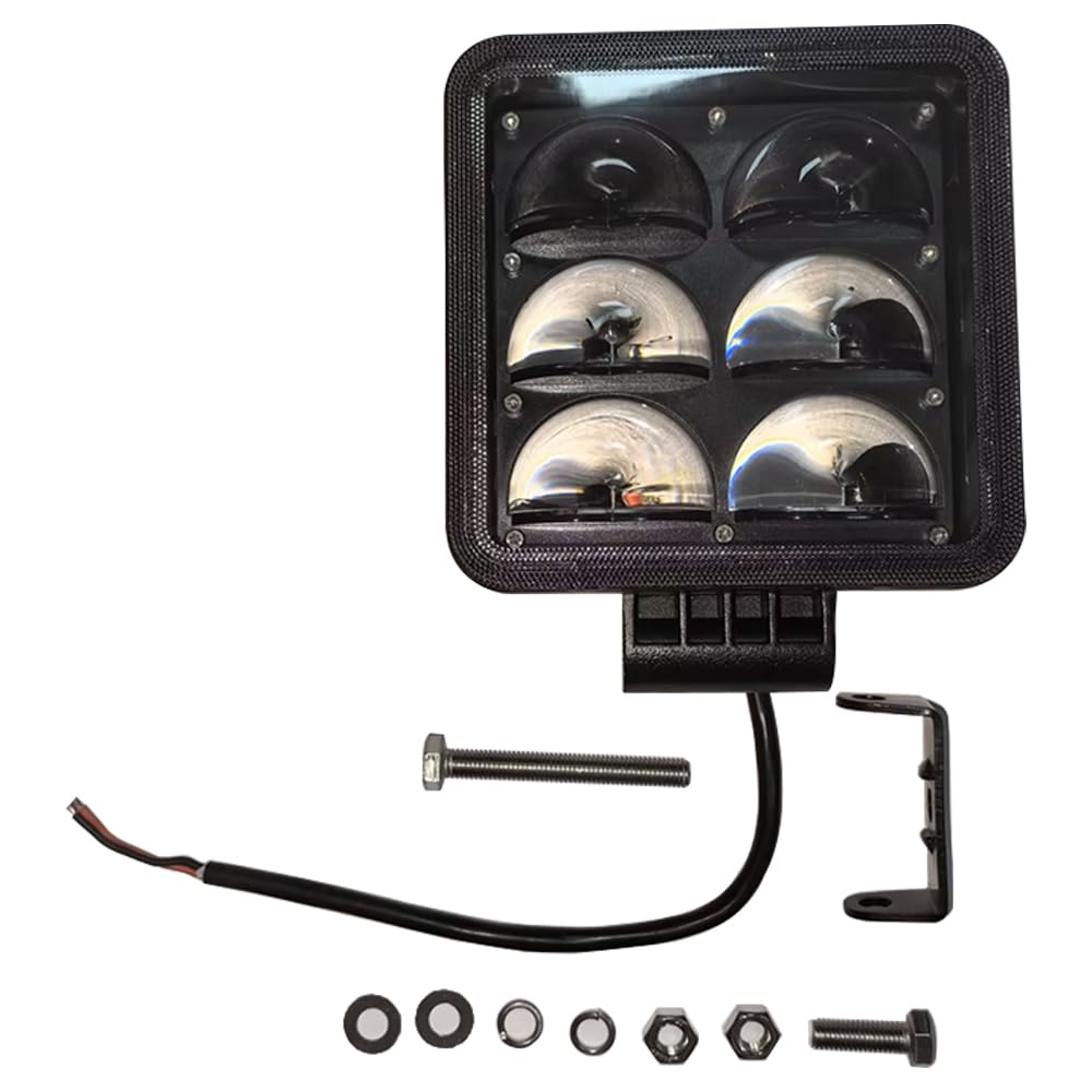 LED-Technik-Fahrzeuglampe, Gabelstapler-Lampe, LED-Lichter, quadratisch, LED-Arbeitsleuchte, 2 Stück, 10 W, Scheinwerfer, LED-Fahrlicht für LKW, Geländefahrzeuge, ATV, UTV, Boot, Fahrlampe