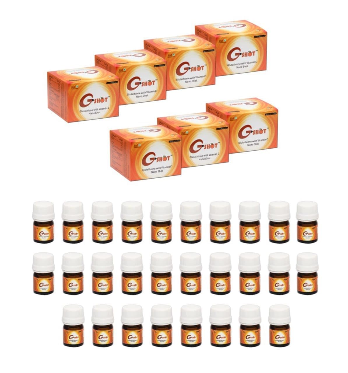glutathione nano shots G-SHOT Glutathione & Vitamin C Oral Nano Shot | Fast-Absorbing Antioxidant for Skin Brightening, Skin Cell Repair & Detox