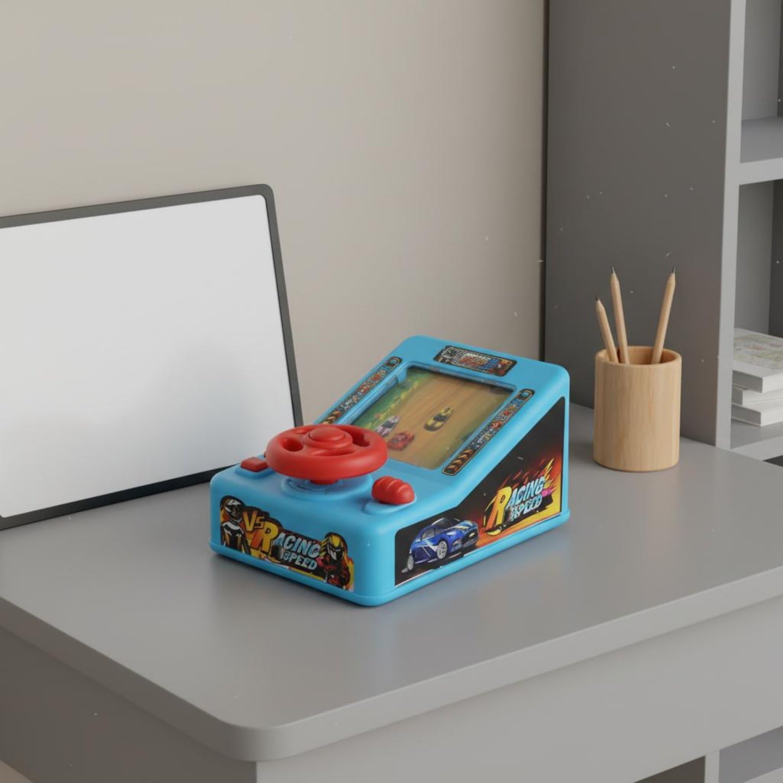 MagiDeal Simulatore di Guida per Bambini Gioco Auto Console Corsa Volante Giocattolo Set Guida con Audio Coinvolgente E Cambio Funzionale Materiale 11 Livelli Adatto a Bambini 3+ Casa Viaggio