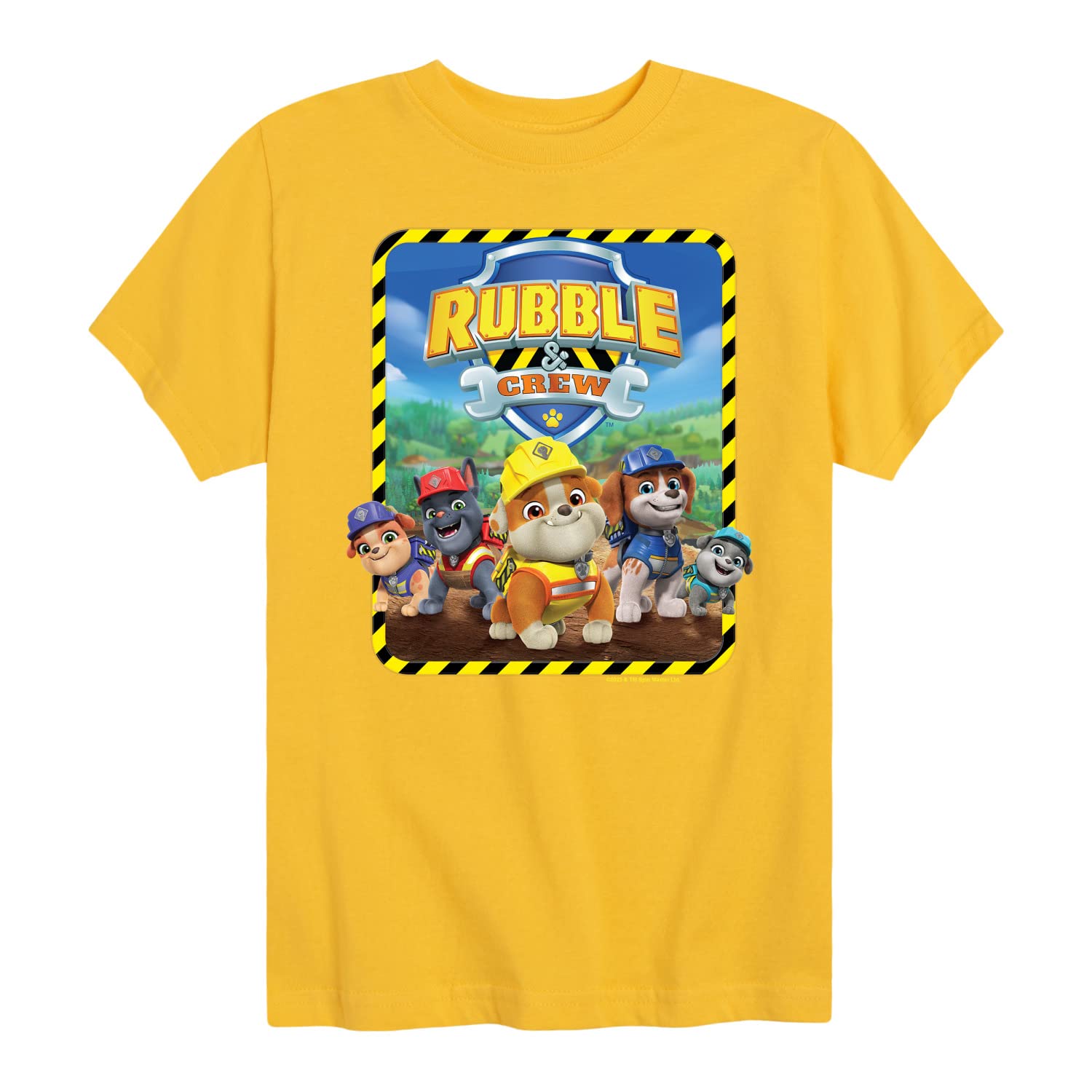 HYBRID APPAREL - Paw Patrol - Rubble & Crew - Toddler & Youth Short Sleeve Graphic T-Shirt