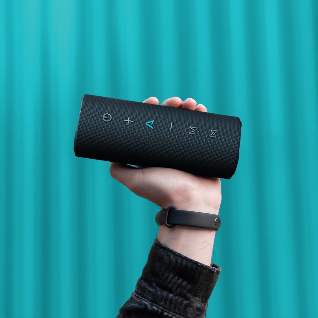 Lamax Sounder2 Play głośnik Bluetooth, 24 godziny przyjemności słuchania, doskonała moc 24 W, efekty wizualne, Bluetooth 5.3, wodoodporność IP67, mikrofon do połączeń