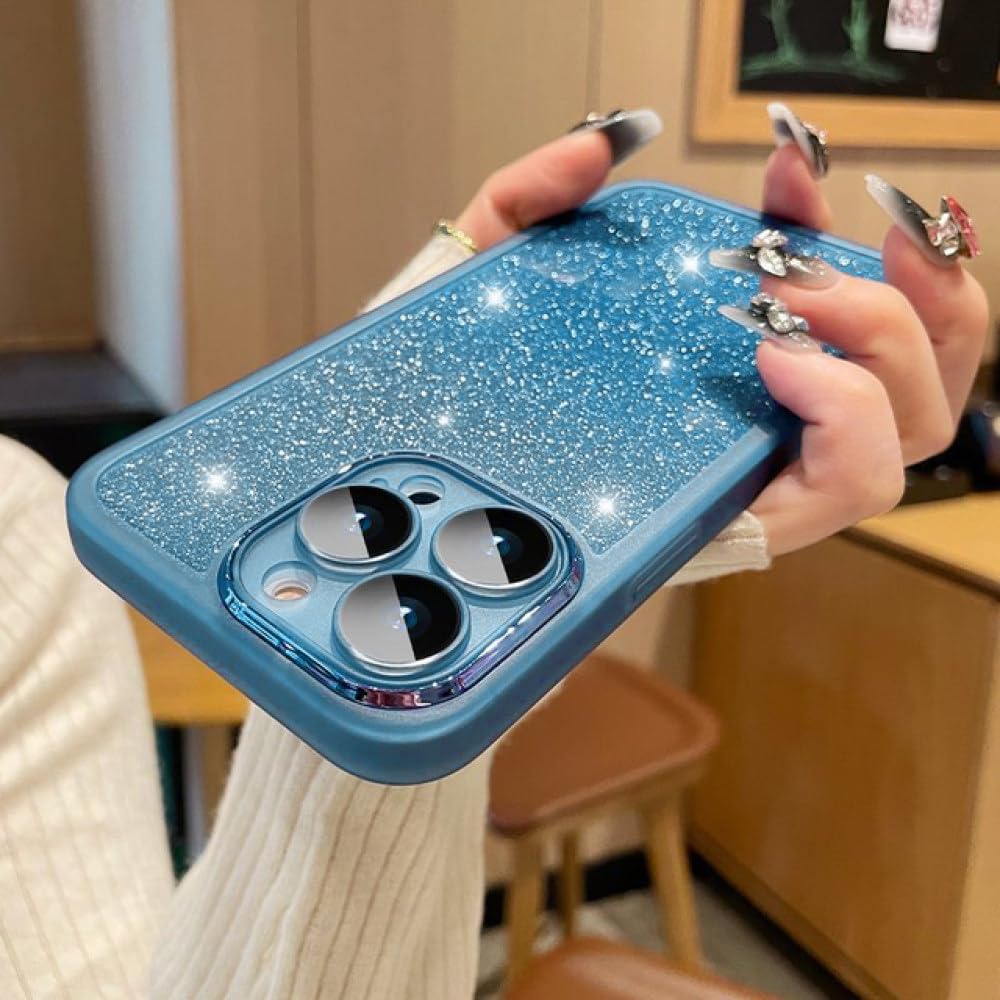 Coque iPhone XR transparente pailletée avec protection d'objectif complète - 7