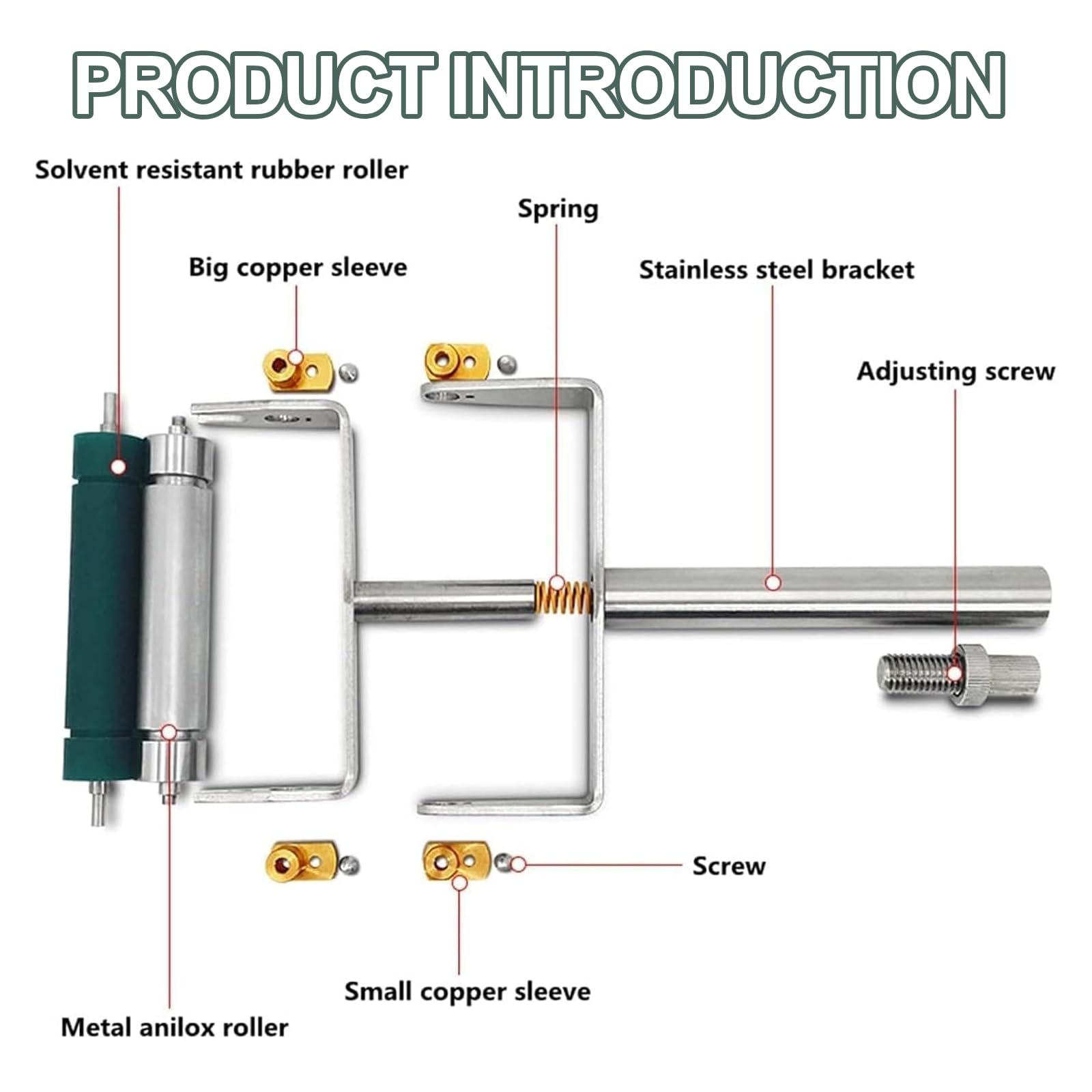 Proofer di inchiostro manuale per rotolo Anilox, con rullo in gomma, ideale per macchine da stampa rotocalcografiche e flessografiche