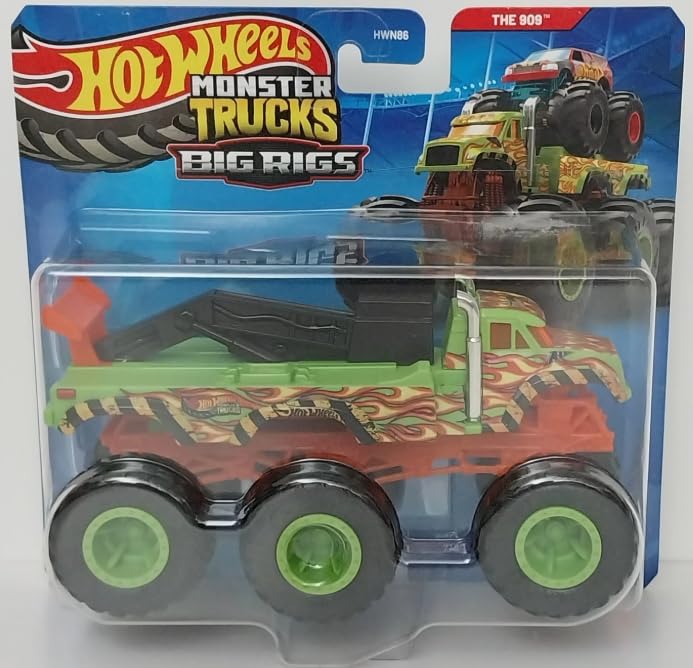 Hot Wheels Monster Trucks Big Rigs The 909 Verde miniatura 1