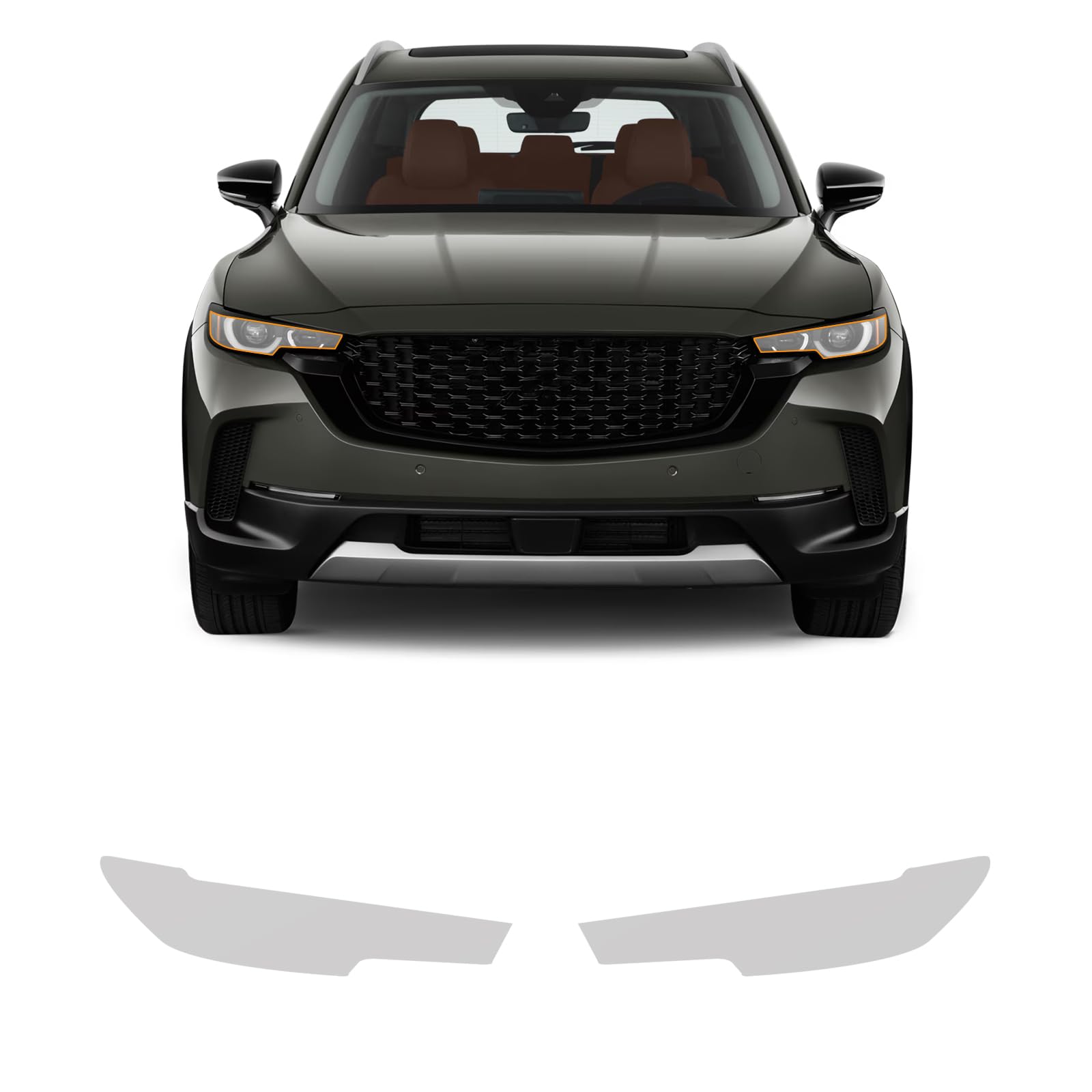Protection de peinture phares Mazda CX50 film transparent pour voyages et pistes
