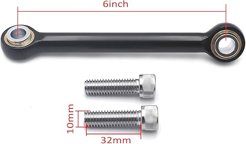 Miniatura 8 de HTTMT - Enlace estabilizador de montaje delantero cromado compatible con Touring Trike FLHR FLHT 2009 y posteriores PN MT458-001-CD