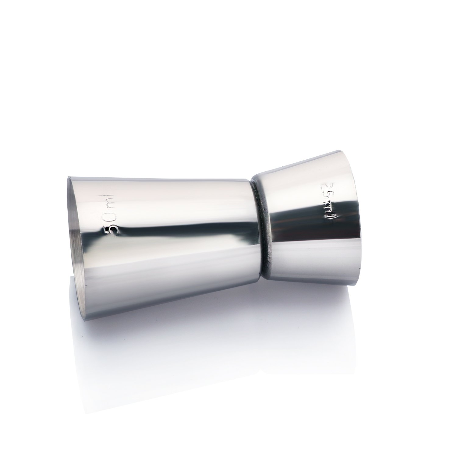 Urban Snackers Double Sided Jigger, Stainless Steel, Silver, 25 50 Ml, Use for Drink Measuring Peg Measure at Home, Hotel and Restaurant - Image 3 thumbnail