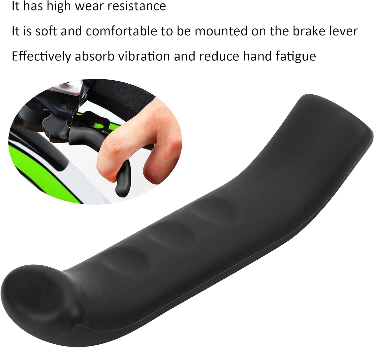 Keenso Silicone Brake Lever Grips, Anti-Slip, Comfort, Durable, 4 Color Options, with Spare Parts for Bikers and Motorcycles