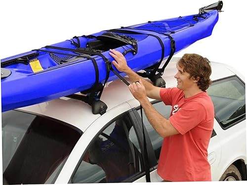 Miniatura 8 de BESPORTBLE 2 pares de correas de equipaje de techo para kayak, portaequipajes, portaequipajes, portaequipajes, resistente, correas de amarre de