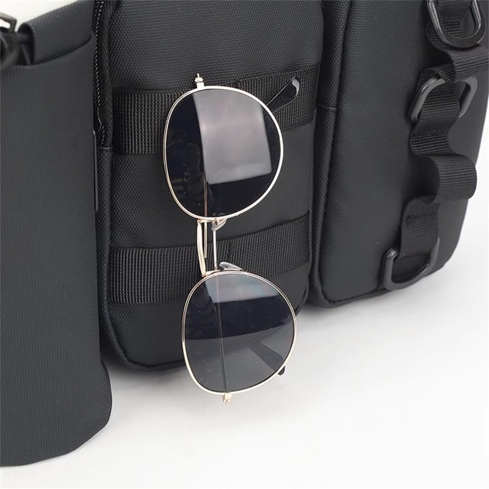 Waist Pack Outdoor Travel Waist Pack Casual Bag for Hiking Walking(Black)
